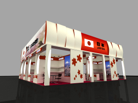 貿易展日本展團展臺設計