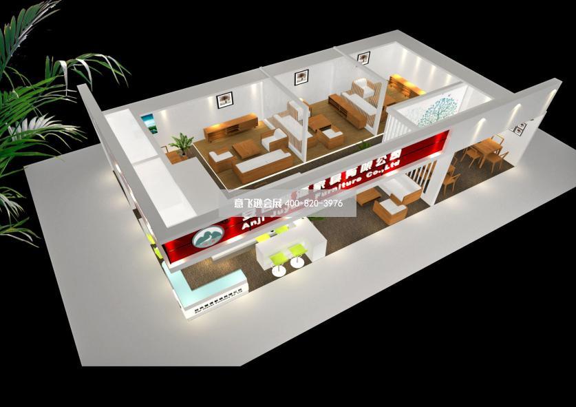家具展兩面開口展位展臺(tái)設(shè)計(jì)效果圖