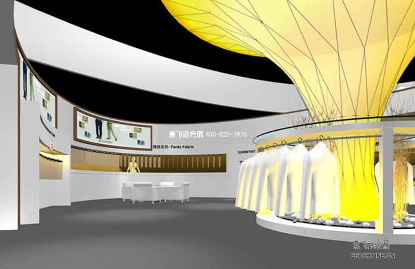 上海紡織面料展展臺設(shè)計搭建,魯泰集團(tuán)展臺搭建