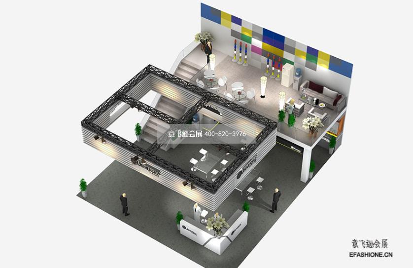 環球化纖上海地面材料展展臺設計搭建