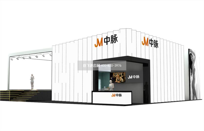 深圳內(nèi)衣展中脈美體內(nèi)衣展臺(tái)設(shè)計(jì)效果圖