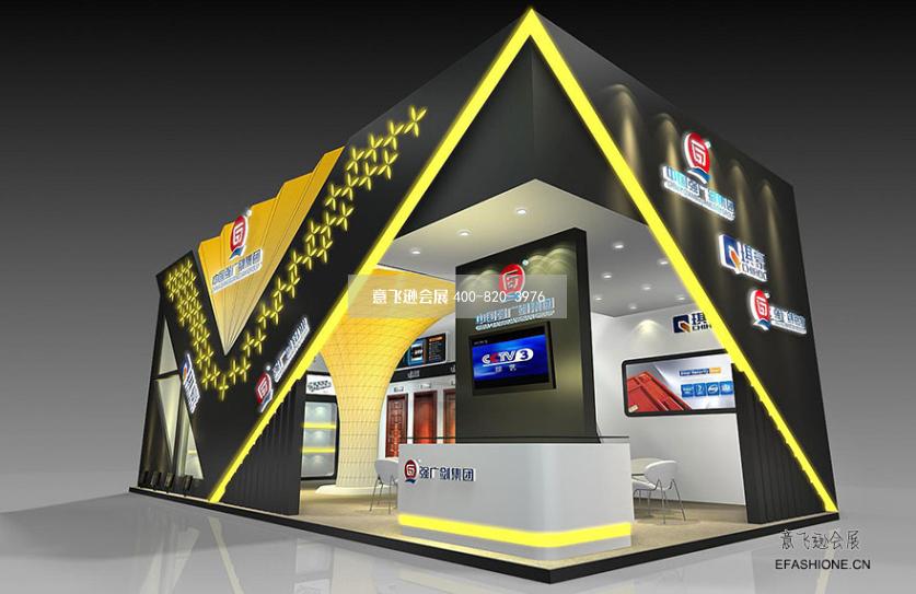 亞洲門(mén)窗遮陽(yáng)展浙江強(qiáng)廣劍鋁業(yè)展臺(tái)設(shè)計(jì)搭建