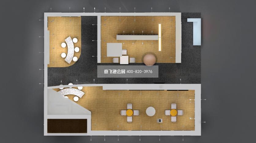 家居展窗簾展臺設計效果圖