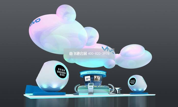 vivo公司通信通訊展臺設計效果圖