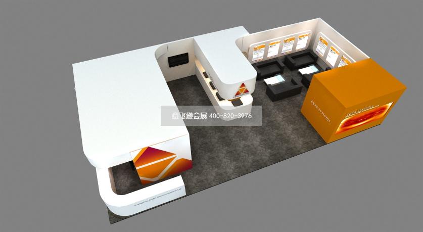 電腦多媒體北京CCBN展會展臺設計效果圖