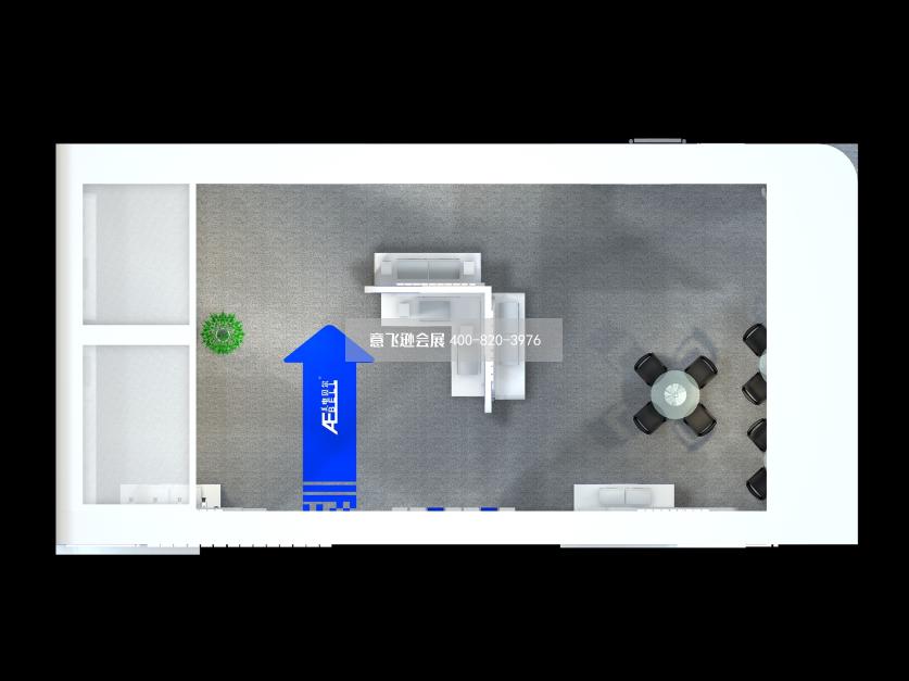 深圳美電貝爾電子展108平展臺設計效果圖