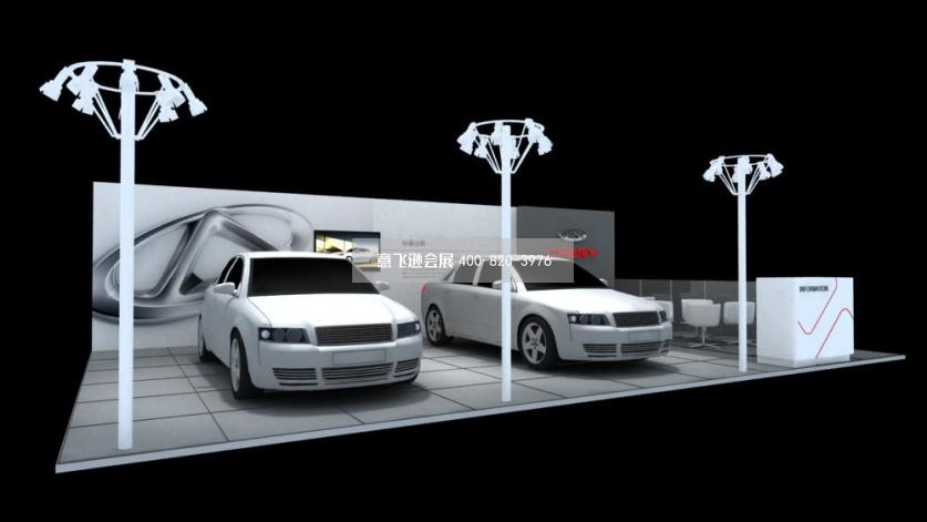 奇瑞汽車巡展展臺設計布置效果圖