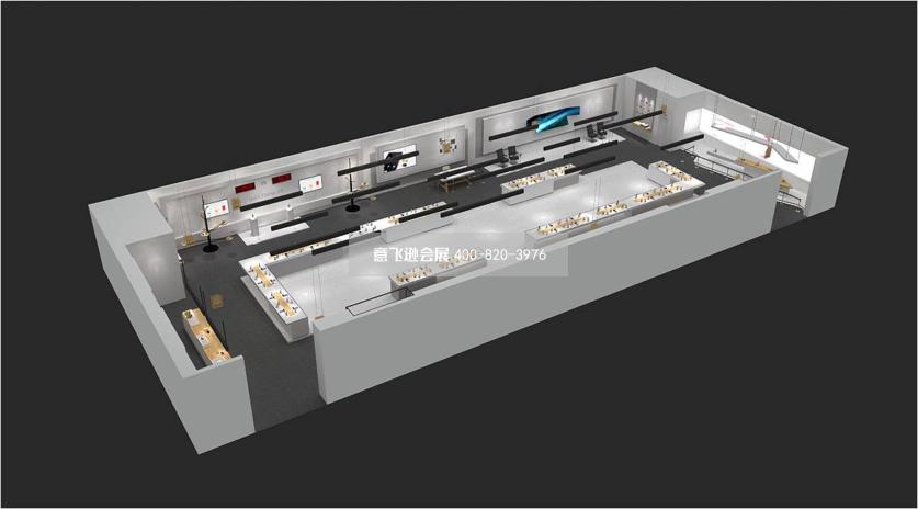 一加手機發布會展廳展臺設計效果圖